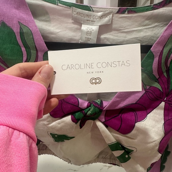 ❌SOLD❌Caroline Constas two piece skirt set linen extra small xs NWT - Picture 4 of 7